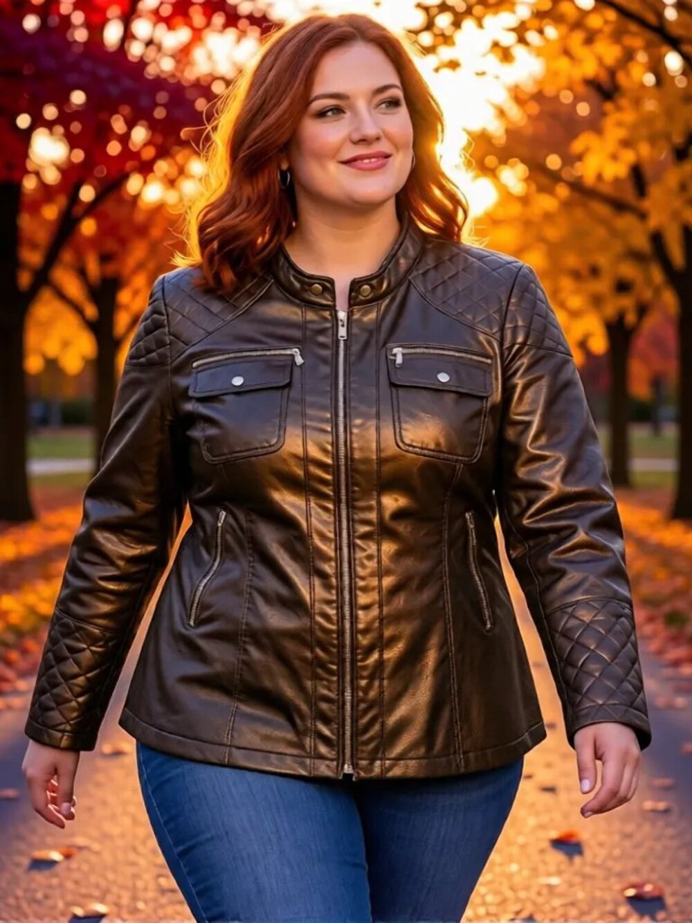 Moto Style Black Pleather Jacket